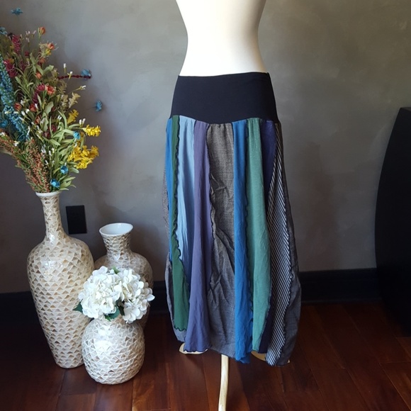 Handmade Michigan Boutique Fairy Boho Ankle Skirt - Picture 3 of 5
